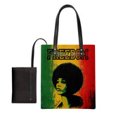 Angela Davis Rasta Freedom Leather Ordinary Tote Bag